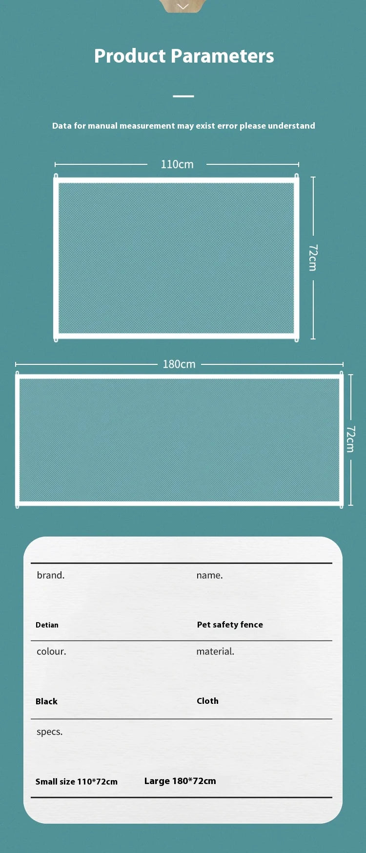 New Portable Commercial Security Dog Pet Fence for Folding Safety protection Indoors and Outdoors to Protect Pet Dogs