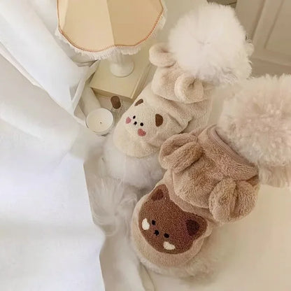 Winter Dog Clothes for Small Medium Dogs Hoodies Cute Print Puppy Sweatshirts Luxury Cat Hoodies Pet Pullovers Chihuahua Clothes