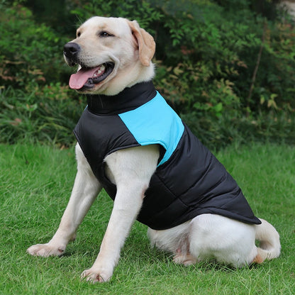 Waterproof Pet Dog Puppy Vest Jacket Winter Warm Dog Clothes Pet Padded Vest Zipper Jacket Coat For Small Medium Large Dogs
