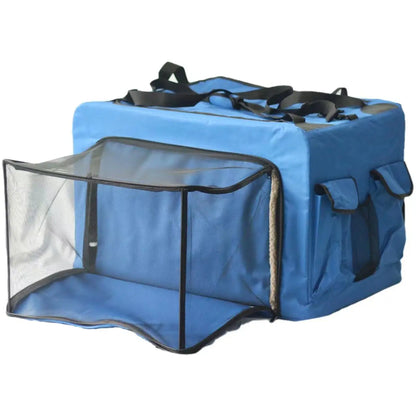 Medium Large Capacity Pet Car Crate Portable Carrier Zipper Closure Breathable Nest for Dogs Folding Dog Cage for Car