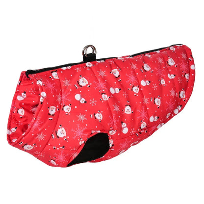 Dog Jacket Warm Winter Pet Clothes For Small Medium Dogs Cats Leopard Print Chihuahua Yorkie Vest Coat With D-ring Puppy Costume