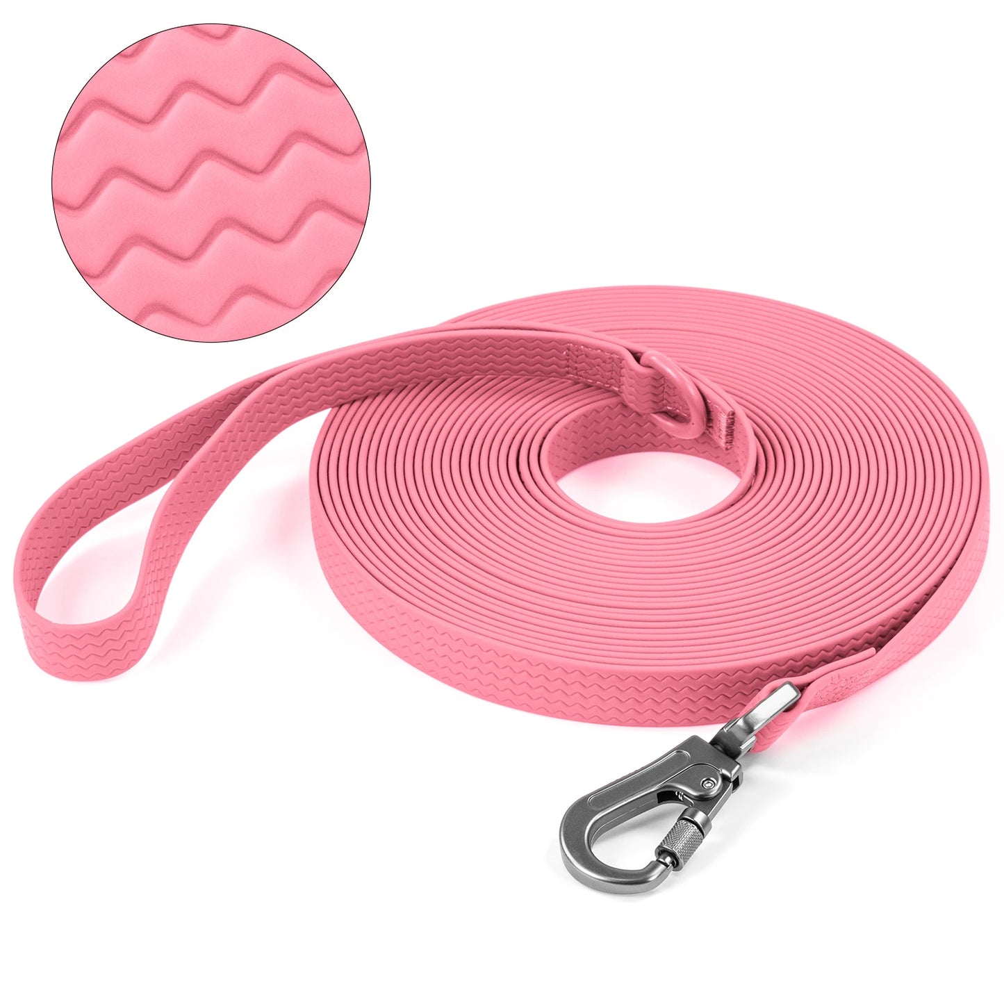 the EVERTRAIL PVC LEASH - 1.8M 3M 5M 10M PVC Dog Leash, Large Dog, Medium Non-Slip Waterproof and Easy to Clean Running Dog Training Leash, Long Strong