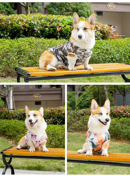 Summer Dog Clothes Tie-dye Quick Dry Dog Vest Breathable Mesh Shirts Sleeveless T Shirt for Medium Large to Extra Large Dogs
