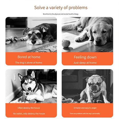 Dog Feeding Toy Interactive Food Dispenser Built in Battery & Sounder Inspiring Patience & Curiosity of Pets Cat & Dog Snack Toy