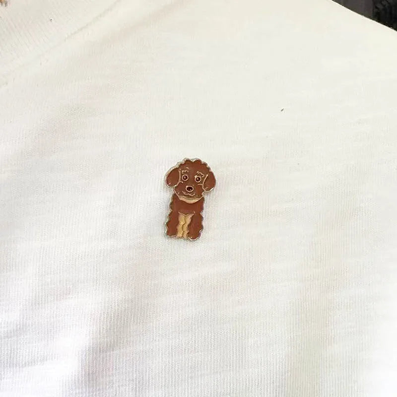 Jack Russell Terrier Brooches For Women Metal Alloy Animal Pet Dog Brooch Pin Badge bag hat  Jewelry Brooches For Kids Friends