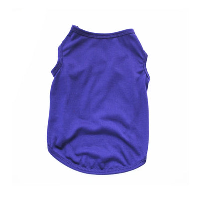 Solid Color Dog Shirts Breathable Pet T-Shirts for Small to Large Dogs - Stretchy, Durable, Ideal for All Seasons and Holidays