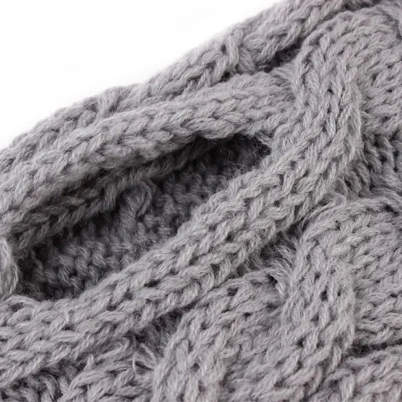 Dog Sweater New Solid Colour Autumn and Winter Pet Casual Clothing Warm Acrylic Knitted Wool Simple Cute Comfortable Pet Clothes