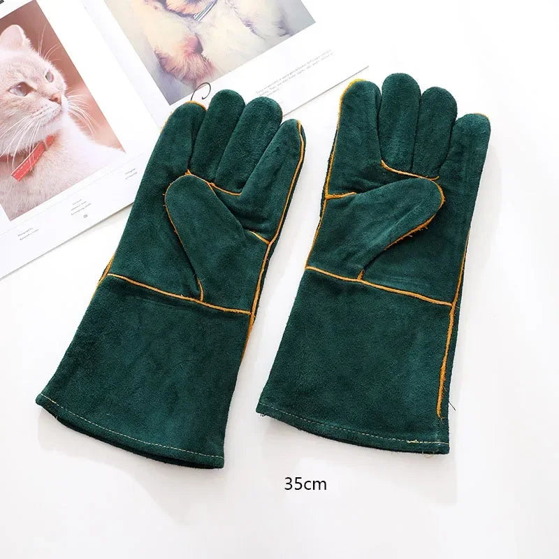 Bite resistant animal gloves Multi-purpose pet gloves Welding treatment training dog safety gloves
