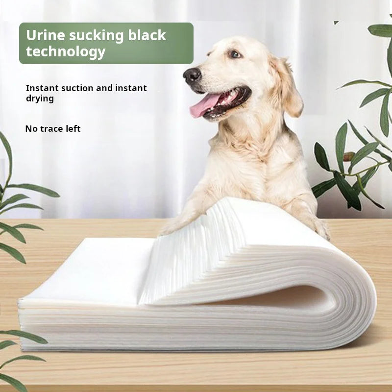50pcs Dog＆Cat Urine Absorption Paper Pet Urine Absorption Sheets Puppy Specific Disposable Absorbent Diapers Urine Wiping Paper
