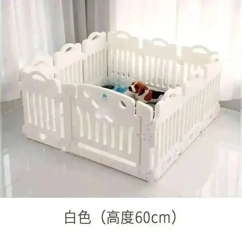 the DOGGY PLAYPEN - Fence Safety Modern Houses, Dog Plastic Home, Pet Cat/Dog Kennel, Small Dogs Indoor Isolation with Toilet Dog Cage, Pet Supplies