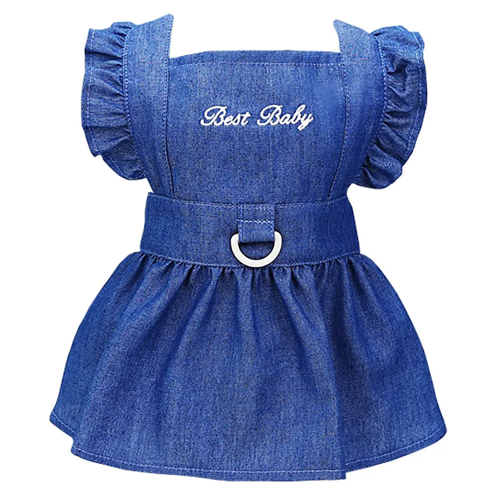 the BEST BABY - Dog Dress Puppy Luxury Skirt, Dog Clothes Princess Dresses, Wedding Evening Dress, Tutu Skirt Denim Skirt, Small Dogs Clothing