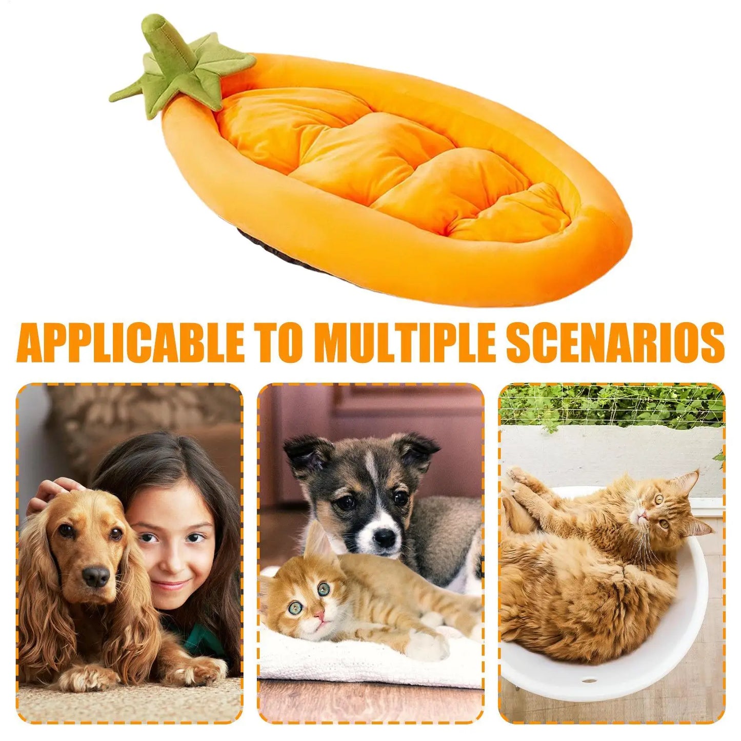 Dog Bed Eggplant Small Pet Bed Non-Slip Washable Warm Pet Nest For Garden Crate Travel Home Camping Outdoor Apartment Kennel