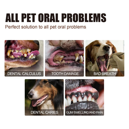 the NATURAL SOLUTION - Pet Tooth Cleaning Spray, Dogs Remove Bad Breath Freshener, Dogs/Cats Oral Cleaning Dental Care Deodorization Spray, Pet Supplies 30ml