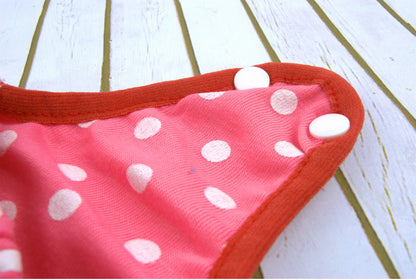 Adjustable Pet Diaper Pants for Female Dogs with Rainbow Suspenders Cute Polka Dot Puppy Sanitary Underwear Reusable Dog Shorts