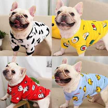 Autumn Winter Warm Puppy Fleece Clothes For Small Dogs Cats Soft Cozy Sweatshirts Chihuahua Spring Costume Yorkshire Pug Jacket