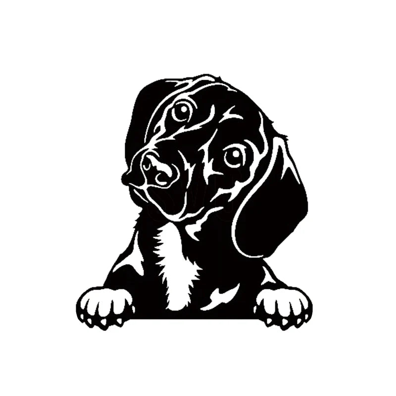 Cars Accessorie Decals Funny Dog With Name Car Decal Dogs Pet Animals Laptop Vinyl Sticker For Apple MacBook Pro/Air Decoration