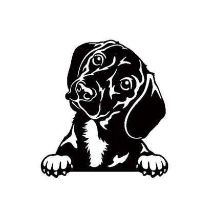 Cars Accessorie Decals Funny Dog With Name Car Decal Dogs Pet Animals Laptop Vinyl Sticker For Apple MacBook Pro/Air Decoration