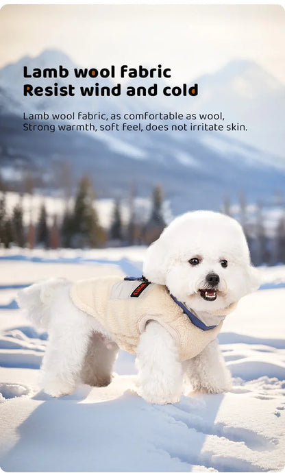 Warm Fleece Pet Clothes for Small Medium Dogs Vest with D ring Puppy Outfits French Bulldog Yorkies Poodle Costumes Pug Coats