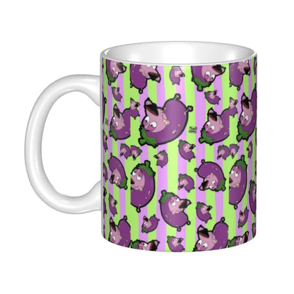 Personalized C-Courage The Cowardly Dog Coffee Mug DIY Ceramic Milk Tea Mug Cup