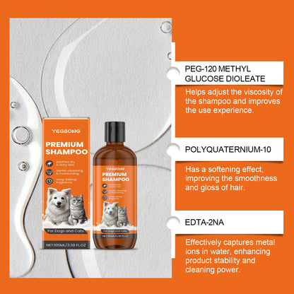 the SOAP & SUDS SHAMPOO - Natural Pet Shampoo for Dogs & Cats, Coconut Oil Derivative Formula, Removes Odor & Tangles, Flea & Insect Repellent