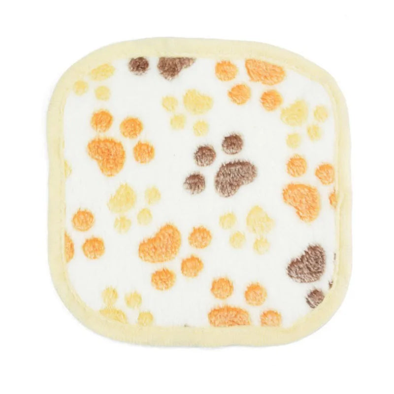 Super Soft Flannel Fleece Cat Dog Bed Mats Paw Foot Print Warm Pet Blanket Sleeping Beds Cover Mat For Small Medium Dogs Cats