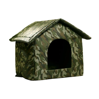 the STRAY HUT - Shelter: Portable and Weatherproof Bed for Stray Cats and Dogs