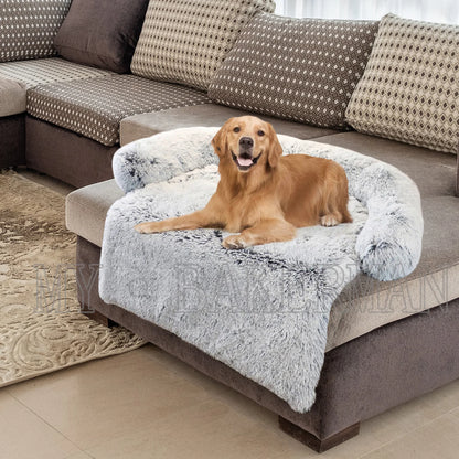 Washable blanket Sofa cover Large dog bed Sofa plush dog pet House sofa cushion plush warm kennel pet cat puppy cushion
