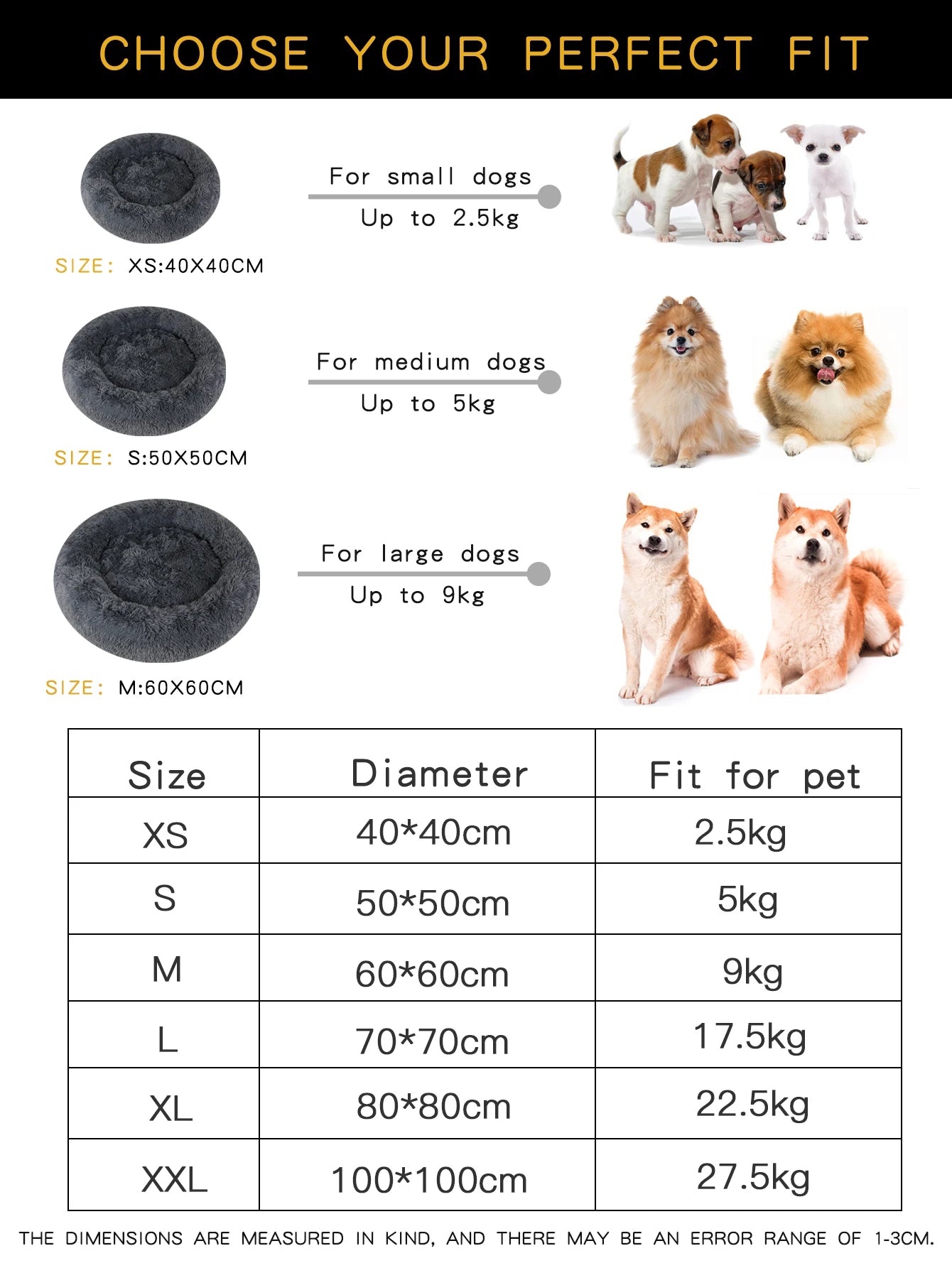 Plush Dog Bed Large Beds for Dogs Washable Medium Small Basket Accessorys Pet Furniture Fluffy Sofa Puppy Kennel Accessories Mat