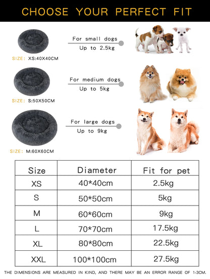 Plush Dog Bed Large Beds for Dogs Washable Medium Small Basket Accessorys Pet Furniture Fluffy Sofa Puppy Kennel Accessories Mat