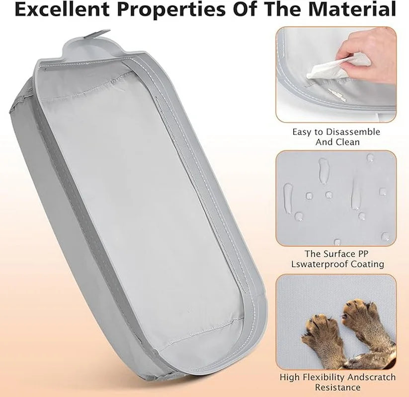 Automatic Cat Litter Box Accessories Soft Fabric Mat‌ Collecting Feces Bottom Capsule Cat Toilet Litter Box