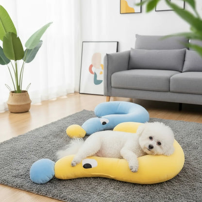 1 Pc Pet Little Pillow U-Shaped Neck Protector Deep Sleep for Puppy Kitten Pillow Dog Cat Headrest Sleeping Pillow Pet Supplies