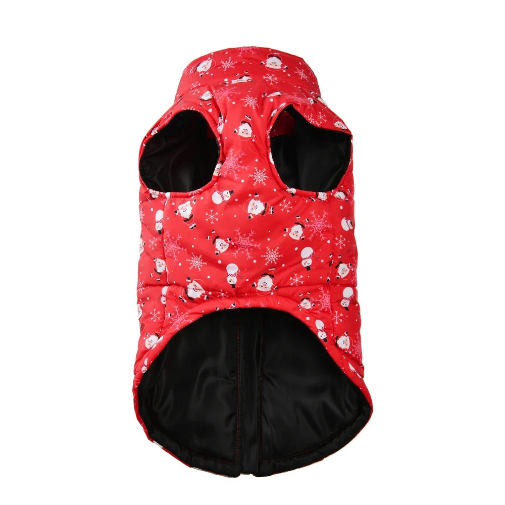 Dog Jacket Warm Winter Pet Clothes For Small Medium Dogs Cats Leopard Print Chihuahua Yorkie Vest Coat With D-ring Puppy Costume