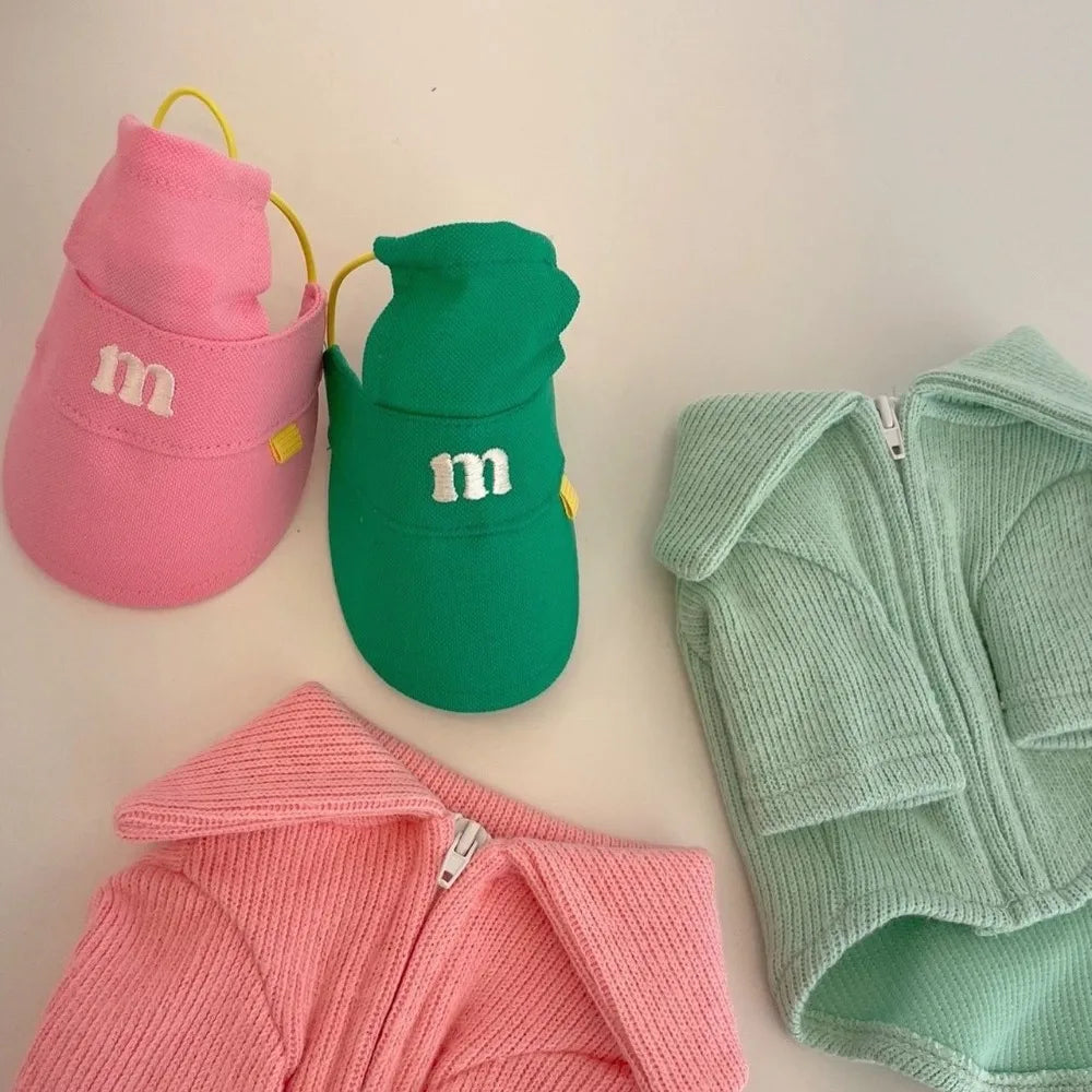 the DOGGY VISOR - Outdoor Accessories, Fashion Puppy Baseball Hat, Cute Multicolor Dog Sunscreen Cap, Adjustable Portable Three-Color Sun Summer Hat