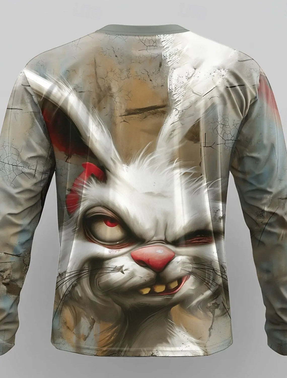 the FURRY FRIEND - Vintage Long Sleeve T-Shirts, Funny Dog 3D Print Streetwear Loose Men/Women/Unisex Round Neck Harajuku Oversized T-Shirt Clothes