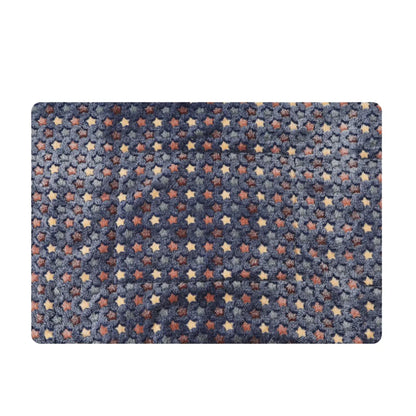 Pets Blanket Dog Warm Thicken Double-Side Flannel Pad Star Pattern Blue Xl Winter Cushion Pets Blanket Pet Winter Cushion