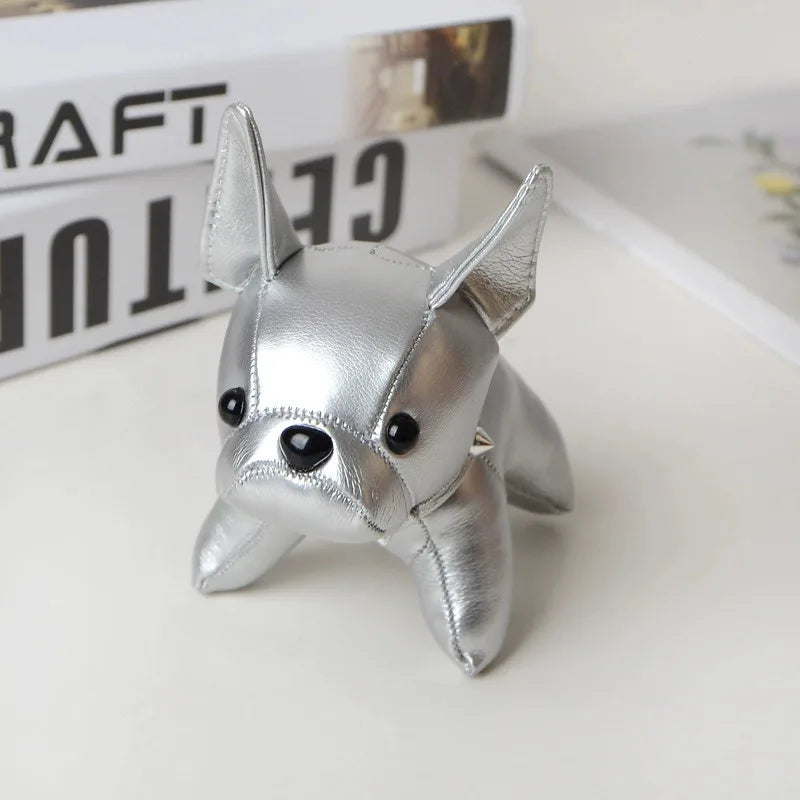 Hip Hop Pitbull Key Chain Charm PU leather Dog Key Pendant Fashion Women's Bag Charm Accessories Car Key Ring Pendant