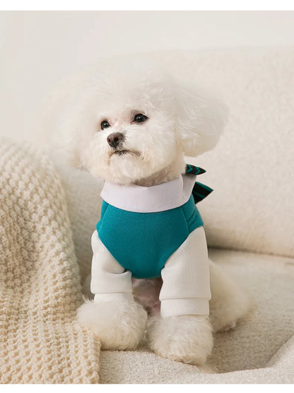 Pet Clothing JK Sweater Dress Corgi Chihuahua Princess Kwaii Dress Jk Cotton Dog Fancy Clothes Costume Comfortable Cat Clothes