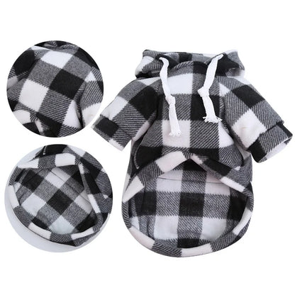Autumn and Winter Warm Pockets Zipper Small Medium and Large Dog Clothes Pet Cat Teddy Bathroom Clothing Supplies