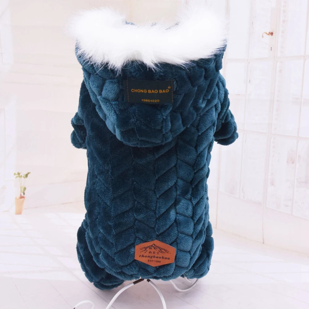 Winter Warm Pet Dog Jumpsuit Windproof Dog Clothes for Small Dogs Chihuahua Jacket Yorkie Costumes Shih Tzu Coat Poodle Outfits