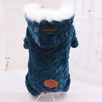 Winter Warm Pet Dog Jumpsuit Windproof Dog Clothes for Small Dogs Chihuahua Jacket Yorkie Costumes Shih Tzu Coat Poodle Outfits
