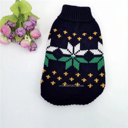 the PAWFROST COZY KNIT PET SWEATER - Small Cat/Dog Sweater/Pullover, Winter Dog Clothes for Small Dogs, Chihuahua/Yorkies Puppy Jacket, Pet Clothing Christmas