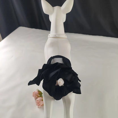 Female Dog Skirt Edge Physiological Pants Washable And Reusable Anti-Harassment Pet Dog Diaper Pants