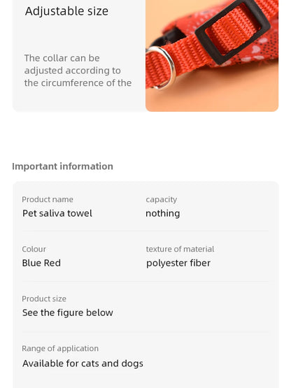 Pet Bibs Adjustable Pet Saliva Towel Dog Puppy Cat Neck Scarf Bandana Collar Triangle Bib Neckerchief