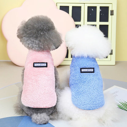 Soft Flannel Small Dog Clothes Winter Warm Puppy Cat Sweater Coat Chihuahua Pet Clothing Jumpsuit for Small Medium Dogs Yorkie