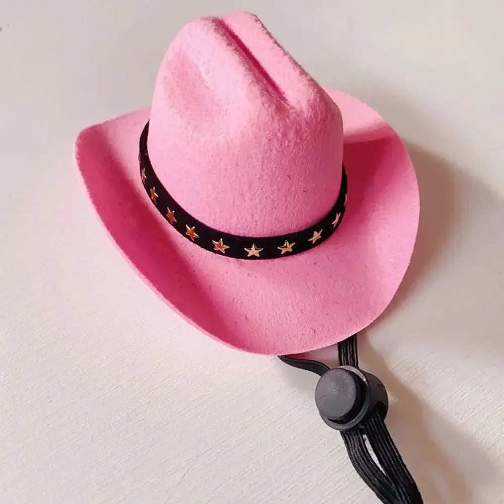 the CANINE COWBOY - British Pet Dog Hat, Star Cowboy Hat, Pet Supplies, Adjustable Dog Costume, Top Hat Headwear, Pet Hat & Dogs Caps, Pet Sun Hats for Cats/Dogs