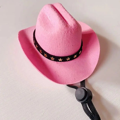 the CANINE COWBOY - British Pet Dog Hat, Star Cowboy Hat, Pet Supplies, Adjustable Dog Costume, Top Hat Headwear, Pet Hat & Dogs Caps, Pet Sun Hats for Cats/Dogs