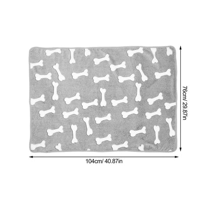 Coral Fleece Dog Cat Blanket Comfortable Warm Pet Bed Throw Blanket Sofa Use Winter Essential Sleeping Mat Comfortable Cat Blank