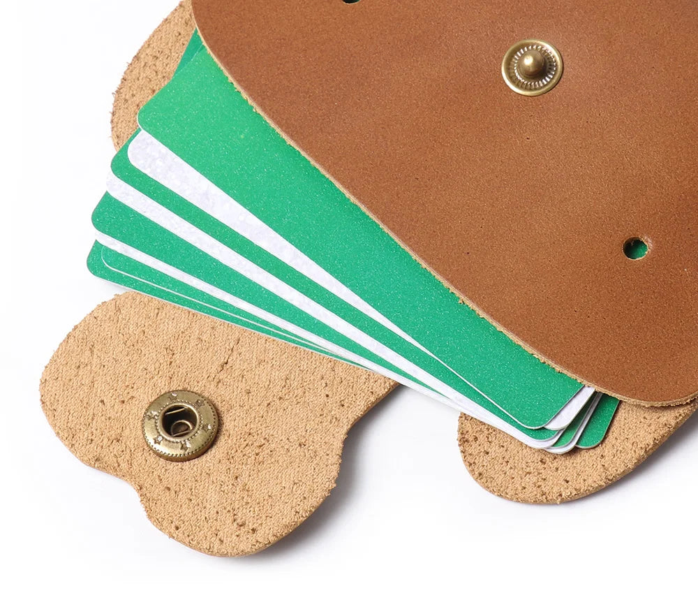 LUOKIR Creative Leather Cartoon Puppy Small Amount of Cash Bag Top Layer Cowhide ID Card Holder Cute Small Card Bag