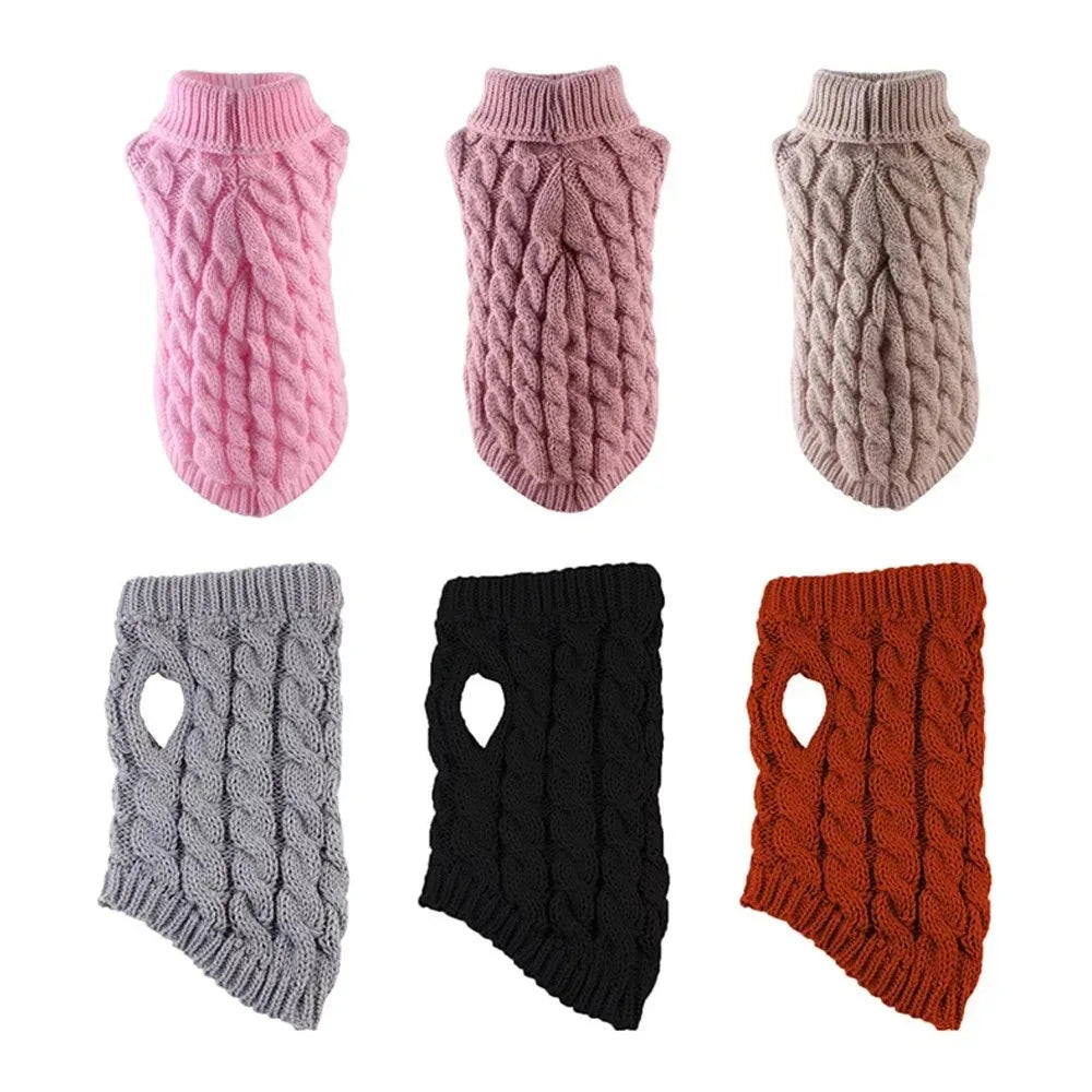 Knitted Clothes for Dogs Chihuahua Sweater for Small Dogs Clothes Fashionable Pet Dog Clothes