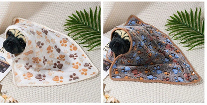 Warm Soft Pet Dog Blanket Mat Plush Thin Pet Sleeping Blanket for Dogs Cats Warm Breathable Cat Cover Blanket Pet Supplies